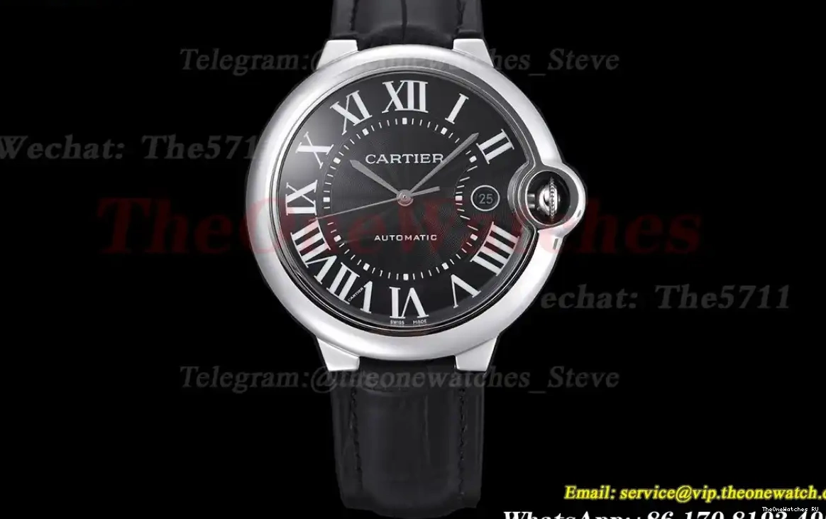 42mm De SS Dial Bleu Ballon Black GDF MY8215 LE Cartier 0404
